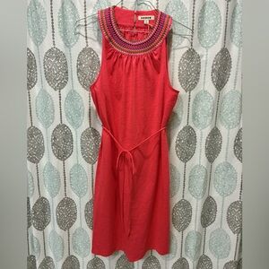 NWT Boden Sleeveless Dress with Colorful Embroidery 10L